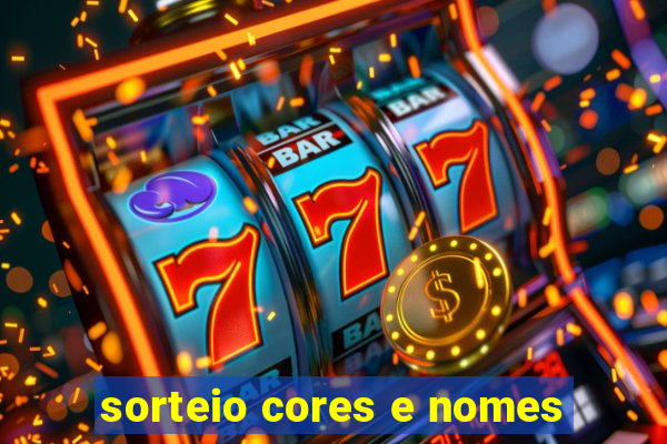 sorteio cores e nomes