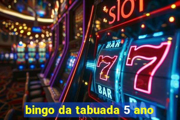 bingo da tabuada 5 ano