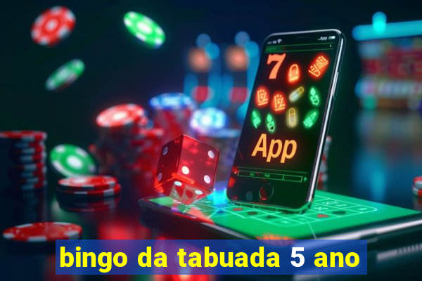 bingo da tabuada 5 ano