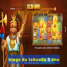 bingo da tabuada 5 ano