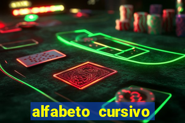 alfabeto cursivo para treinar caligrafia