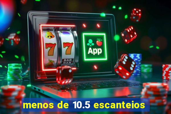 menos de 10.5 escanteios