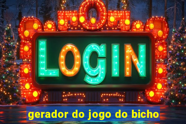 gerador do jogo do bicho