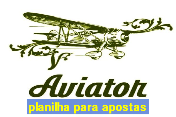 planilha para apostas