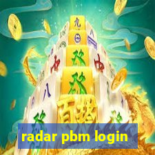 radar pbm login