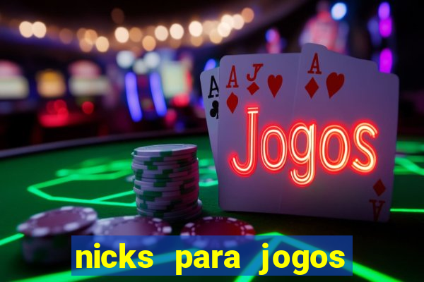 nicks para jogos de tiro