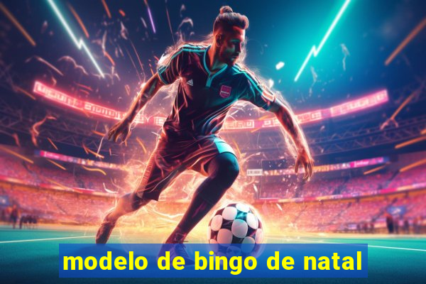 modelo de bingo de natal