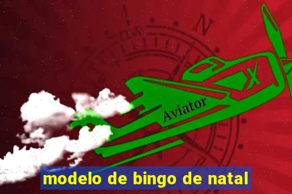 modelo de bingo de natal