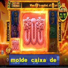 molde caixa de baralho png