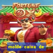 molde caixa de baralho png