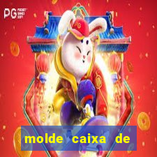 molde caixa de baralho png