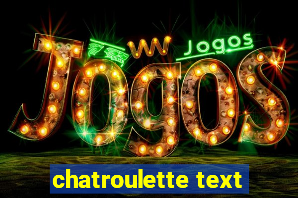 chatroulette text