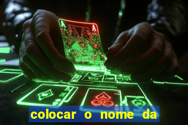 colocar o nome da pessoa no congelador