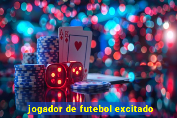 jogador de futebol excitado