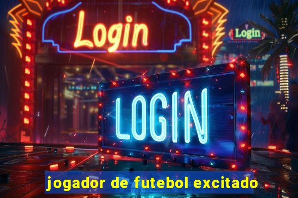 jogador de futebol excitado