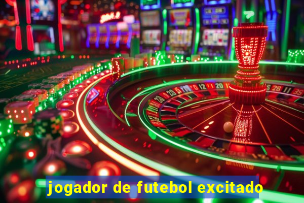 jogador de futebol excitado