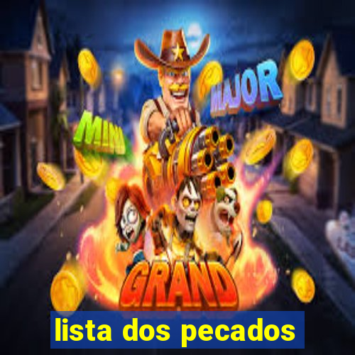 lista dos pecados