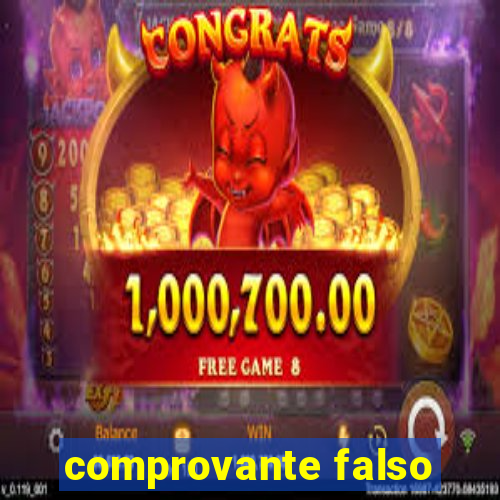 comprovante falso