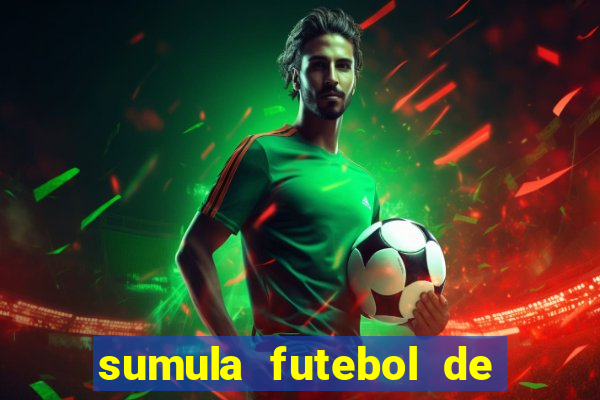 sumula futebol de campo word