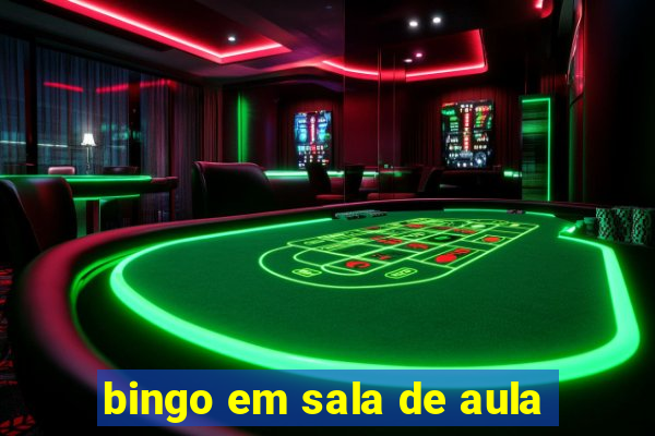 bingo em sala de aula