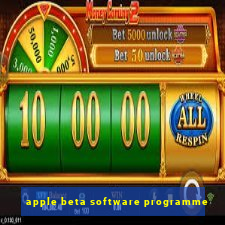 apple beta software programme