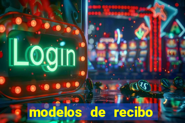 modelos de recibo de pagamento word