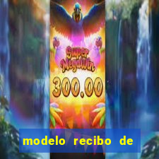 modelo recibo de pagamento word