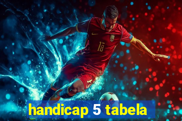 handicap 5 tabela