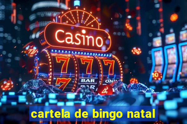 cartela de bingo natal