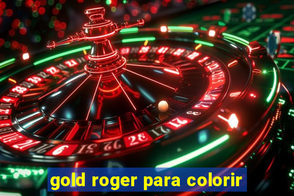 gold roger para colorir