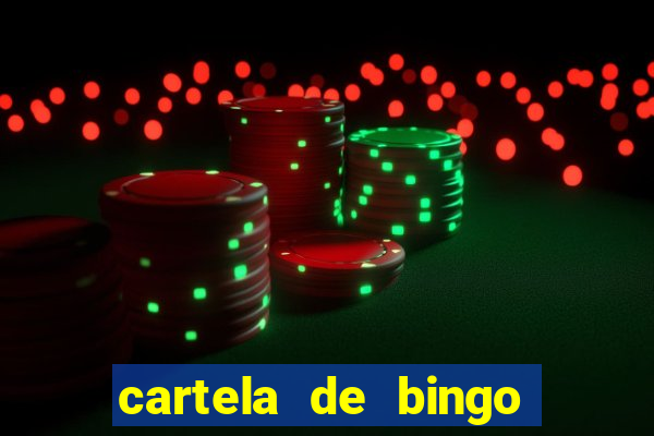 cartela de bingo cha de panela