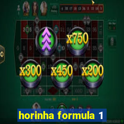 horinha formula 1