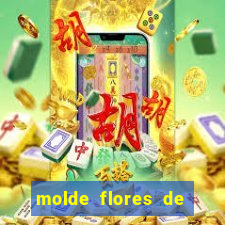 molde flores de papel para imprimir