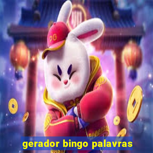 gerador bingo palavras