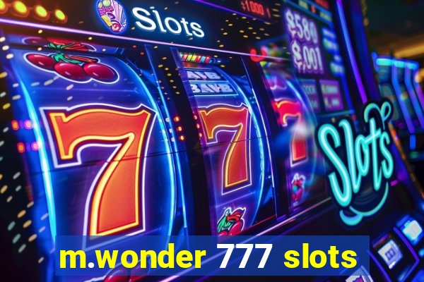 m.wonder 777 slots