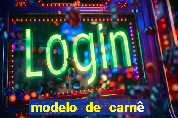 modelo de carnê de pagamento word