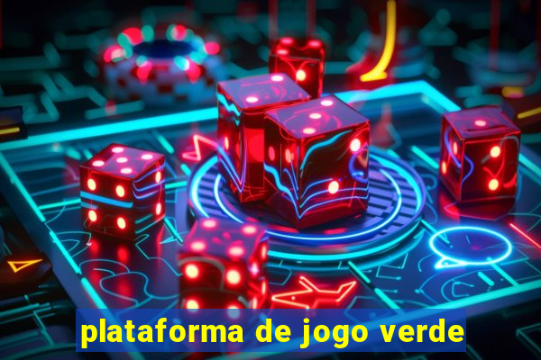 plataforma de jogo verde