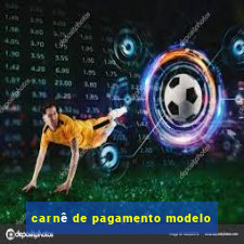 carnê de pagamento modelo