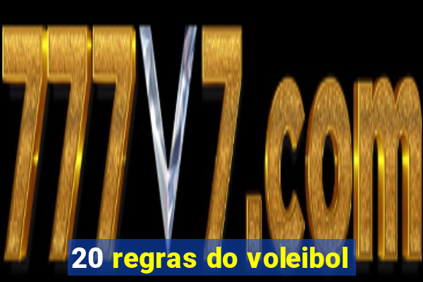 20 regras do voleibol