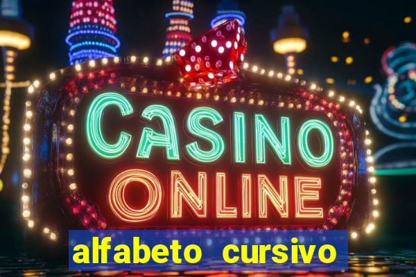 alfabeto cursivo pontilhado para imprimir pdf