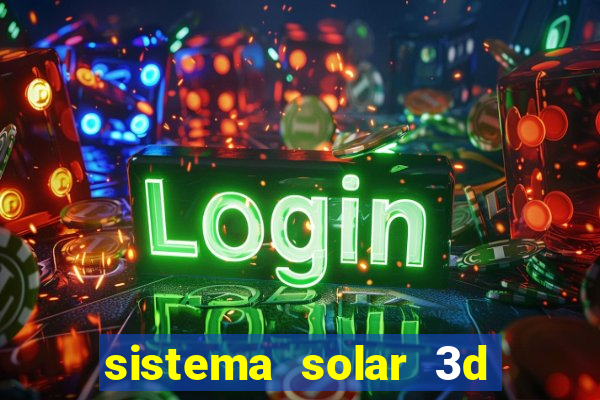 sistema solar 3d em movimento