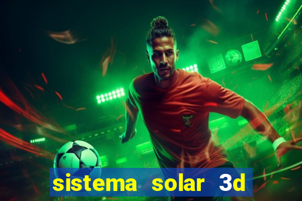 sistema solar 3d em movimento