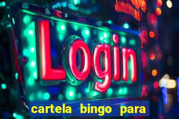 cartela bingo para cha de cozinha imprimir gratis