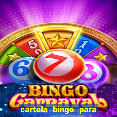 cartela bingo para cha de cozinha imprimir gratis