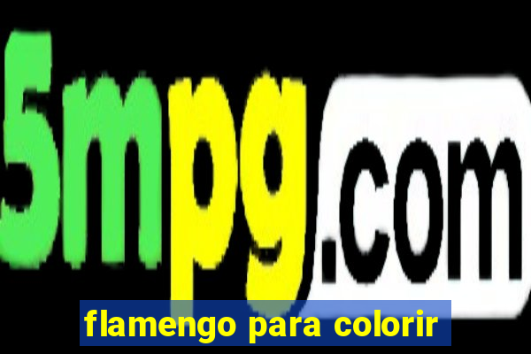 flamengo para colorir