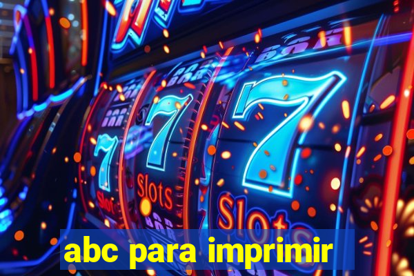 abc para imprimir