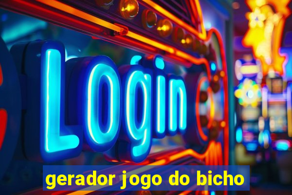 gerador jogo do bicho