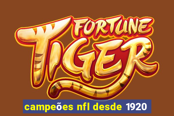 campeões nfl desde 1920