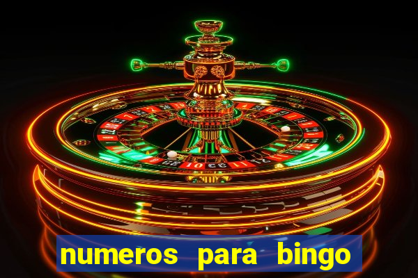 numeros para bingo de 1 a 90